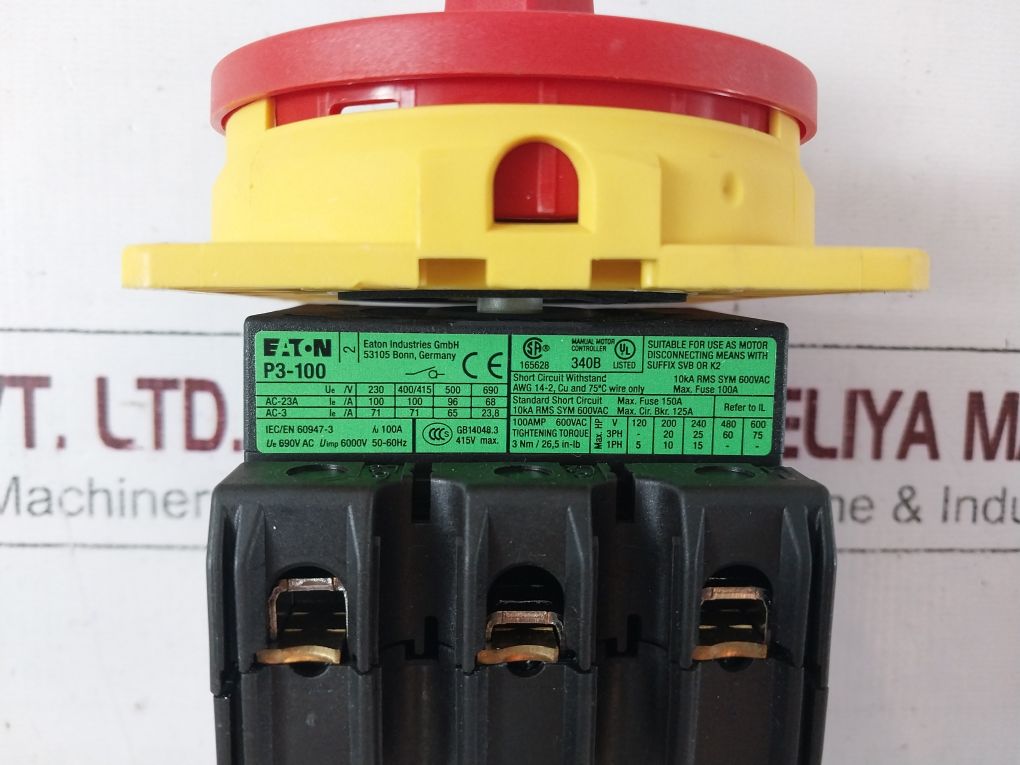 Eaton P3-100/Ea/Svb Main Switch