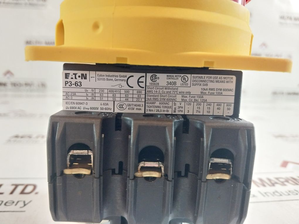 Eaton Moeller Series P3-63/Ea/Svb Main Switch