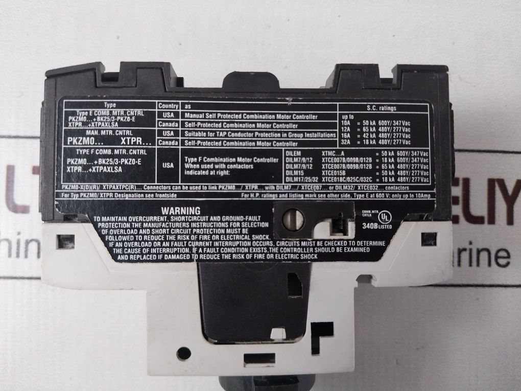 Eaton Pkzm0-16/Ak Motor-protective Circuit Breaker Xtpr016Bc1