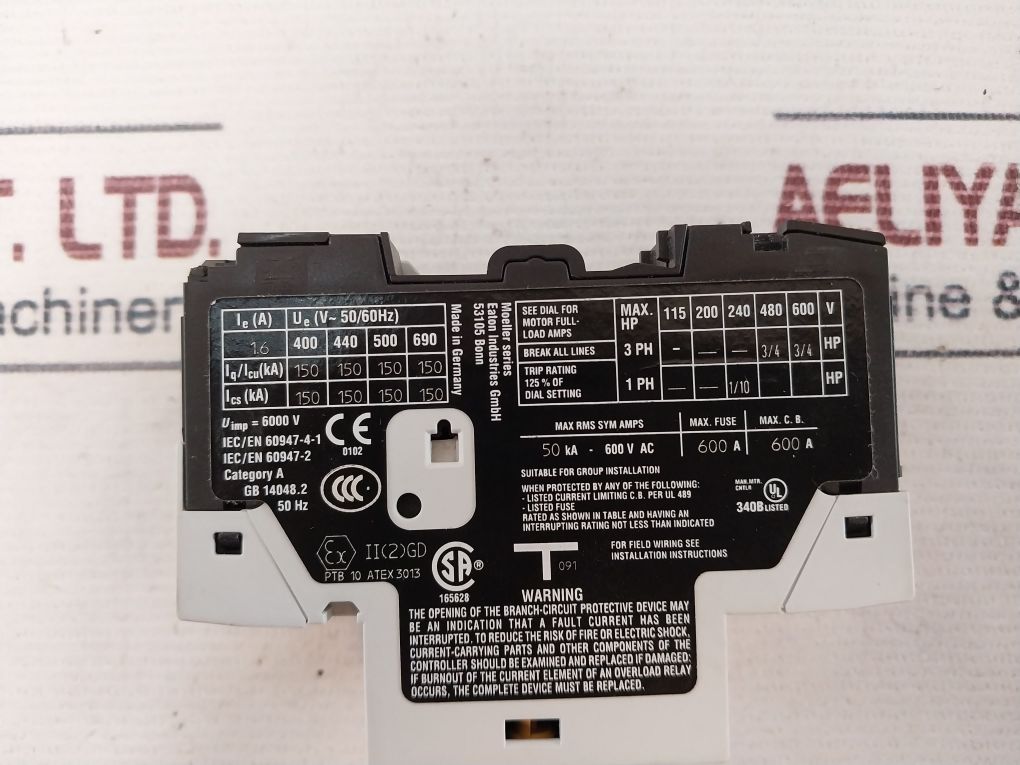 Eaton Pkzm0-1,6-sc Motor-protective Circuit-breaker 50Hz
