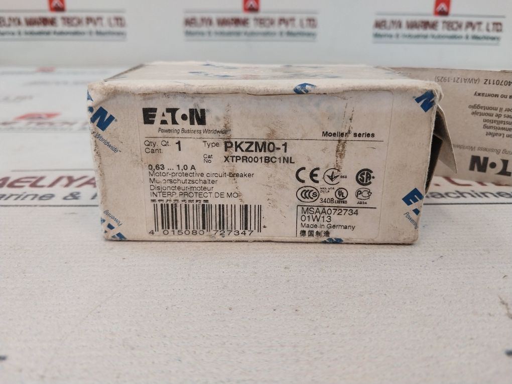 Eaton Pkzm0-1 Motor-protective Circuit-breaker Xtpr001Bc1