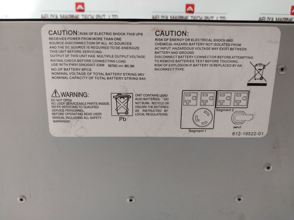 Eaton Pw9130L3000T-xl Uninterruptible Power Supply