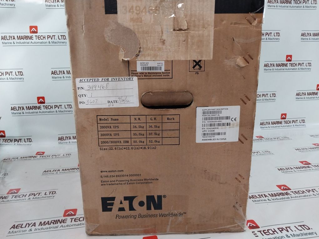 Eaton Pw9130L3000T-xl Uninterruptible Power Supply