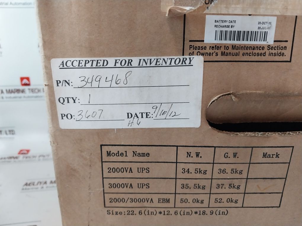 Eaton Pw9130L3000T-xl Uninterruptible Power Supply