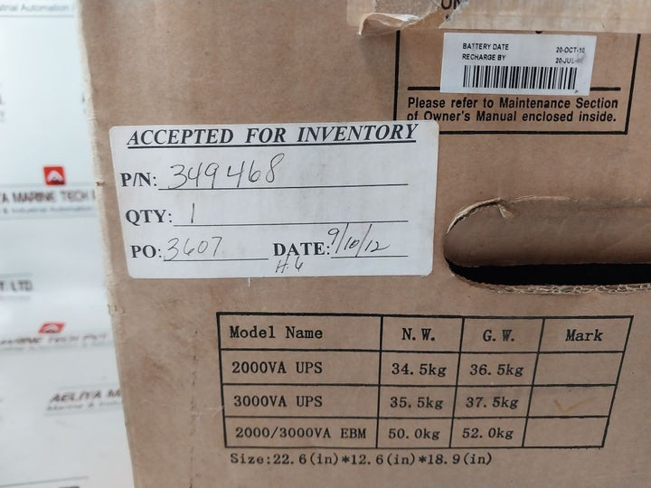 Eaton Pw9130L3000T-xl Uninterruptible Power Supply