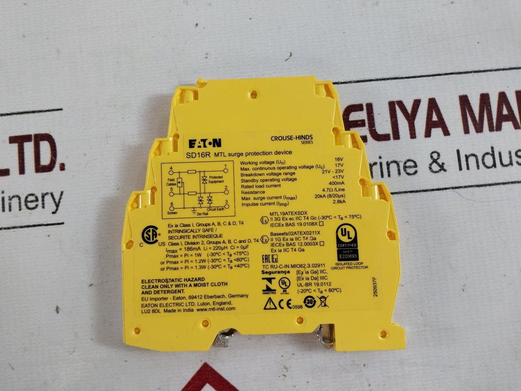 Eaton Sd16R Surge Protection Device