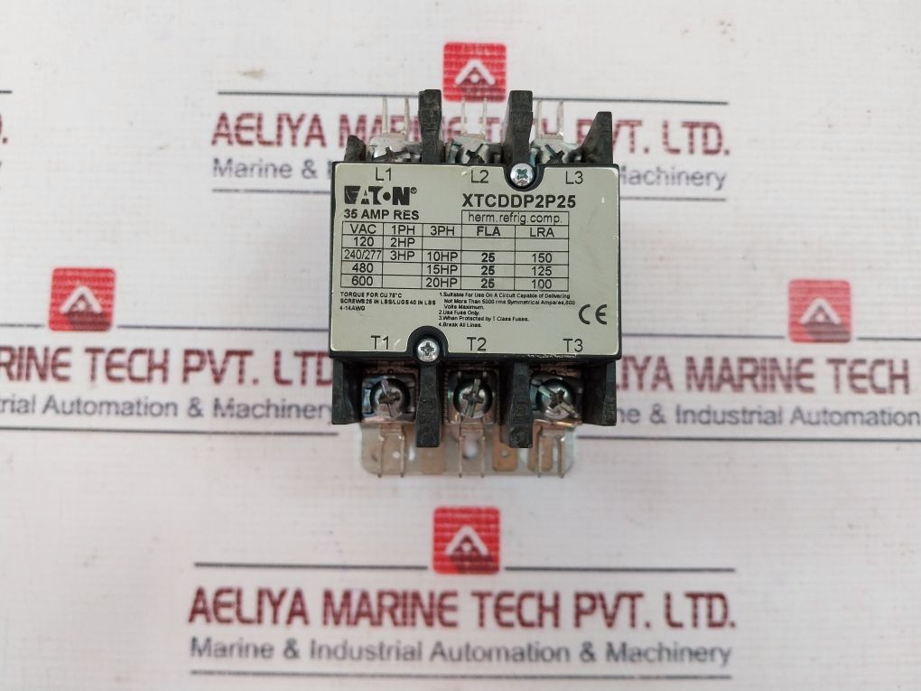 Eaton Xtcddp2P25 Contactor 35Amp 5060 Hz