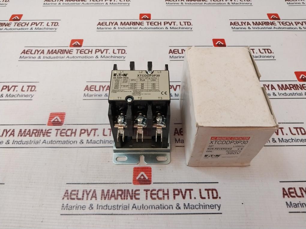 Eaton Xtcddp3P30 Ac Magnetic Contactor 40Amp 660V 5060Hz