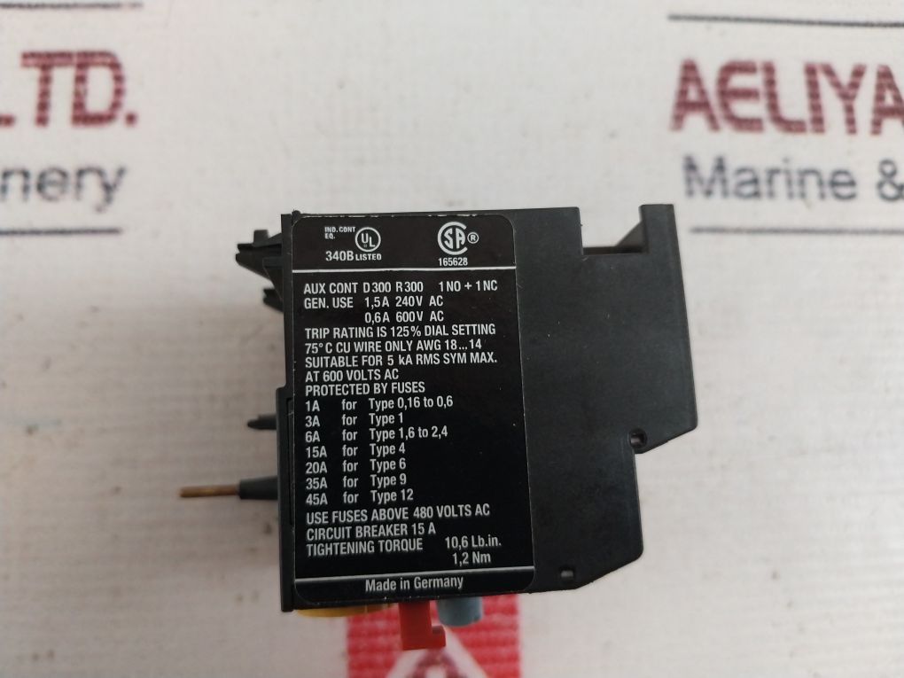 Eaton Xtom006Ac1 Thermal Overload Relay 4-6A
