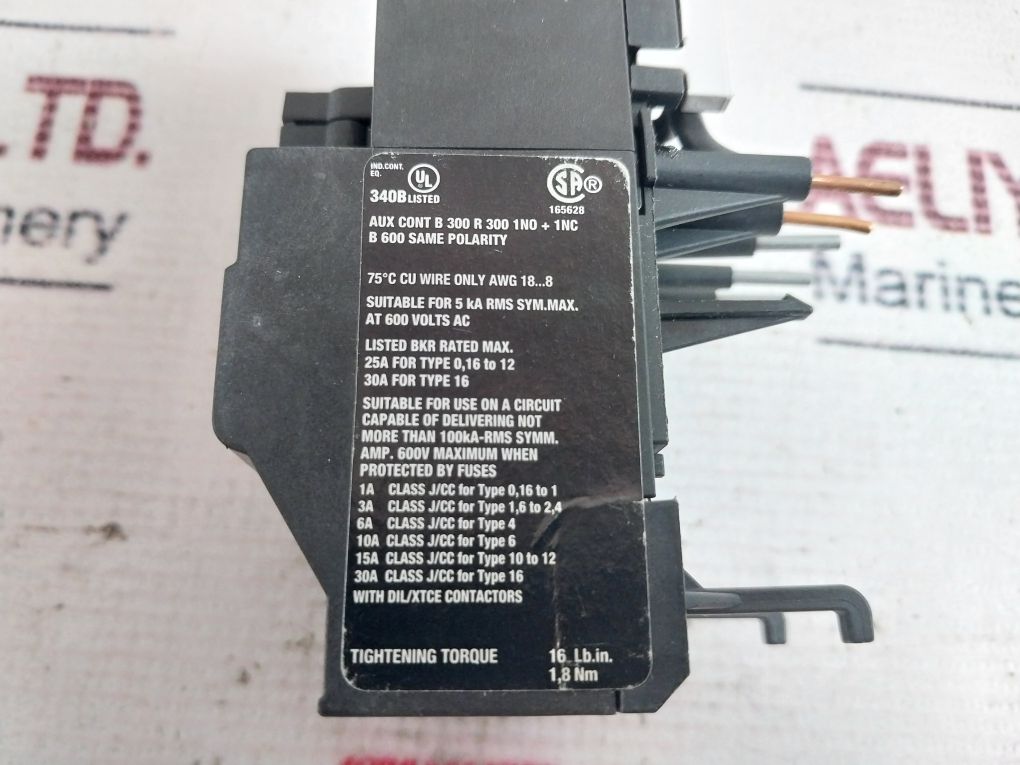 Eaton Zb12-4 Overload Relay 600 Volt Xt0B004Bc1