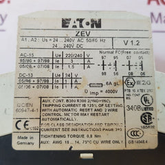 Eaton Zev Electronic Overload Relay