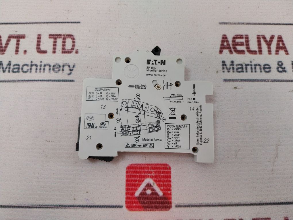 Eaton Zp-ihk Auxiliary Switch