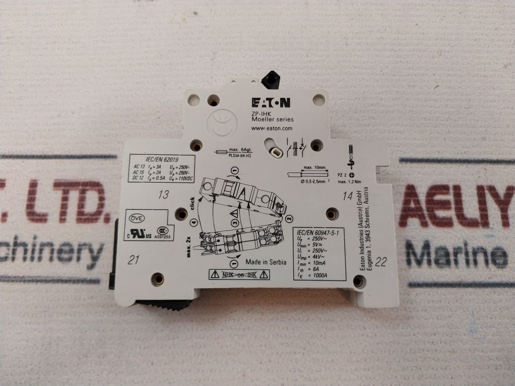 Eaton Zp-ihk Circuit Breaker 10Ma