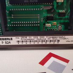 Eberle Pls 508 P-824 Processor Module 24Vdc