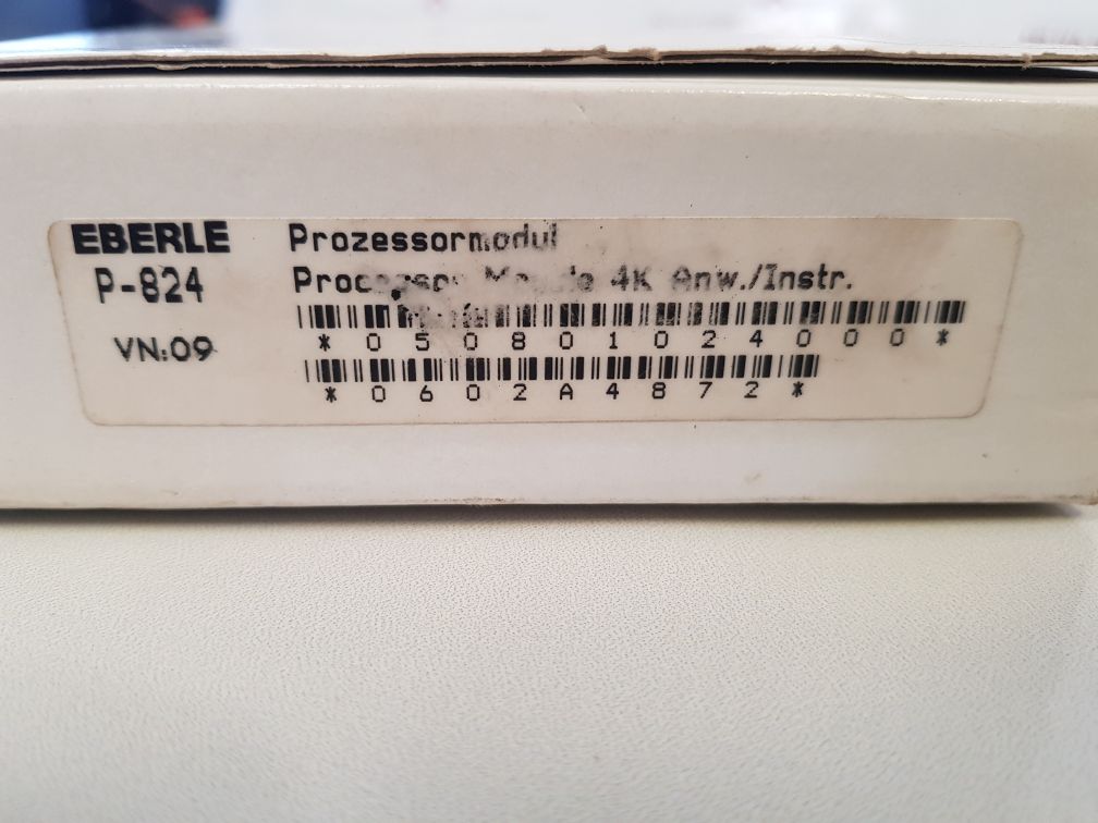 Eberle Pls 508 P-824 Processor Module 24Vdc