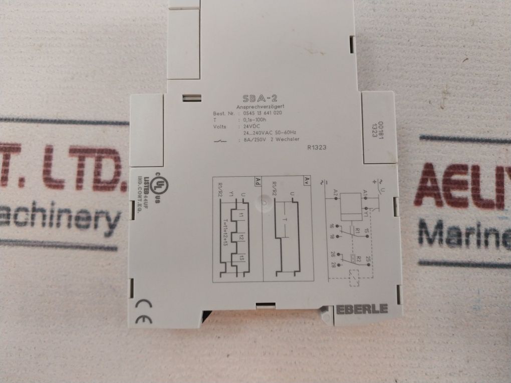 Eberle Sba-2 Time Relay 24Vdc 24-240Vac 