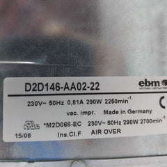 Ebm D2D146-aa02-22 Centrifugal Fan