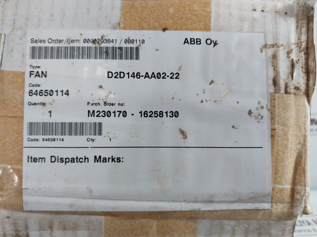 Ebm D2D146-aa02-22 Centrifugal Fan