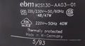 Ebm-papst W2S130-aa03-01 Ac Fan Ball Bearing 40W