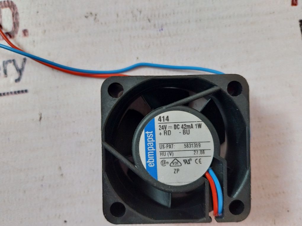 Ebmpapst 414 Axial Fan 24V Dc 42Ma 1W