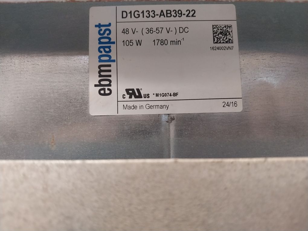 Ebmpapst D1G133-ab39-22 Dc Centrifugal Blower