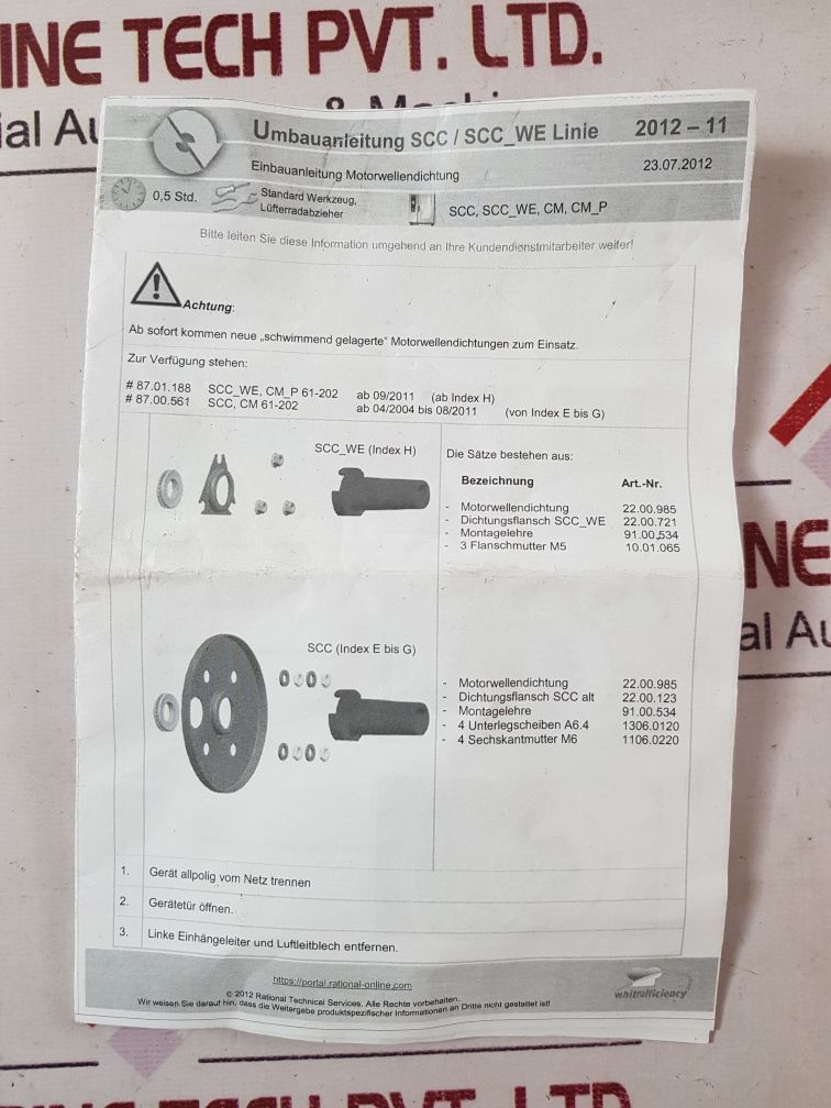 Ebmpapst M3G112-ea55-23 Fan Motor With Motor Shaft

