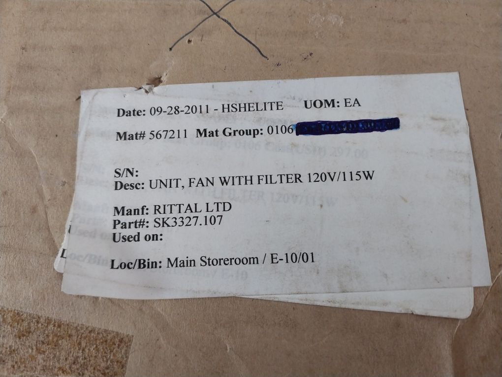 Ebmpapst W2E250-hj52-06 Fan-and-filter Unit