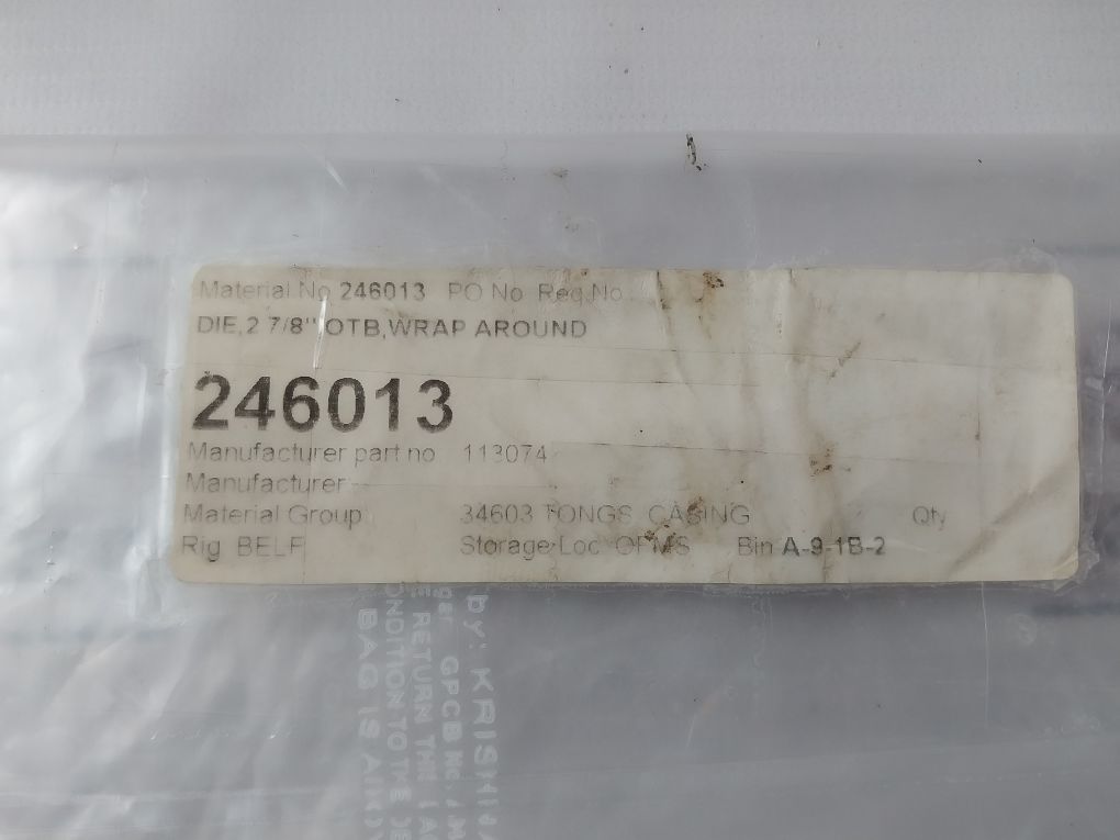 Eckel 2-7/8” Otb 113074