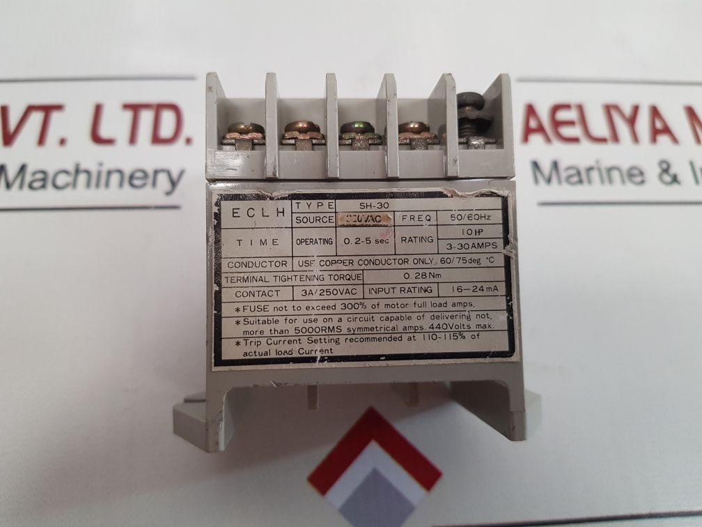 Eclh Sh-30 Overcurrent Relay