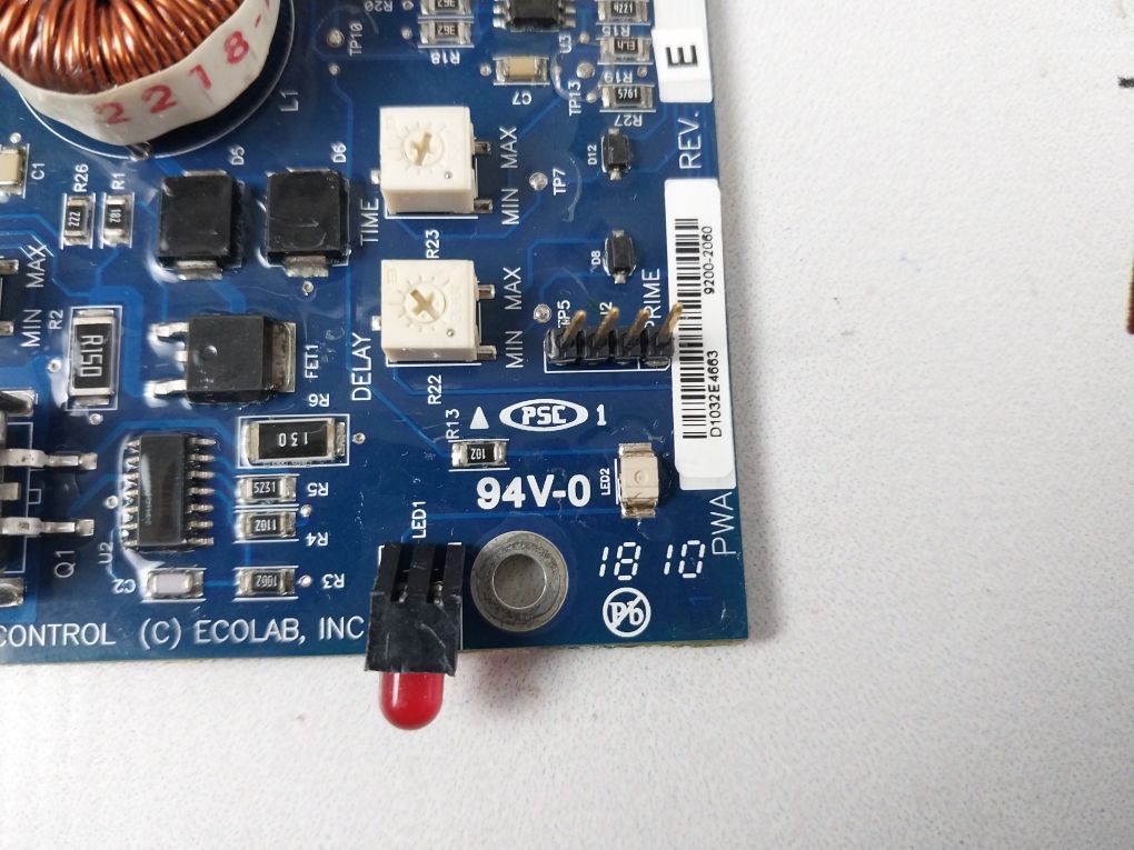 Ecolab 9200-2060 Rev. E New Gen Dc Speed Control Pcb 9200-2061 Rev. B