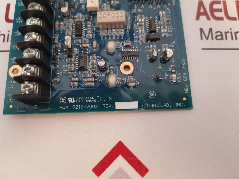 Ecolab Pwa 9212-2002 Pcb Card E227809 