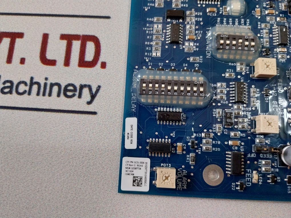 Ecolab Pwa 9212-2002 Pcb Card