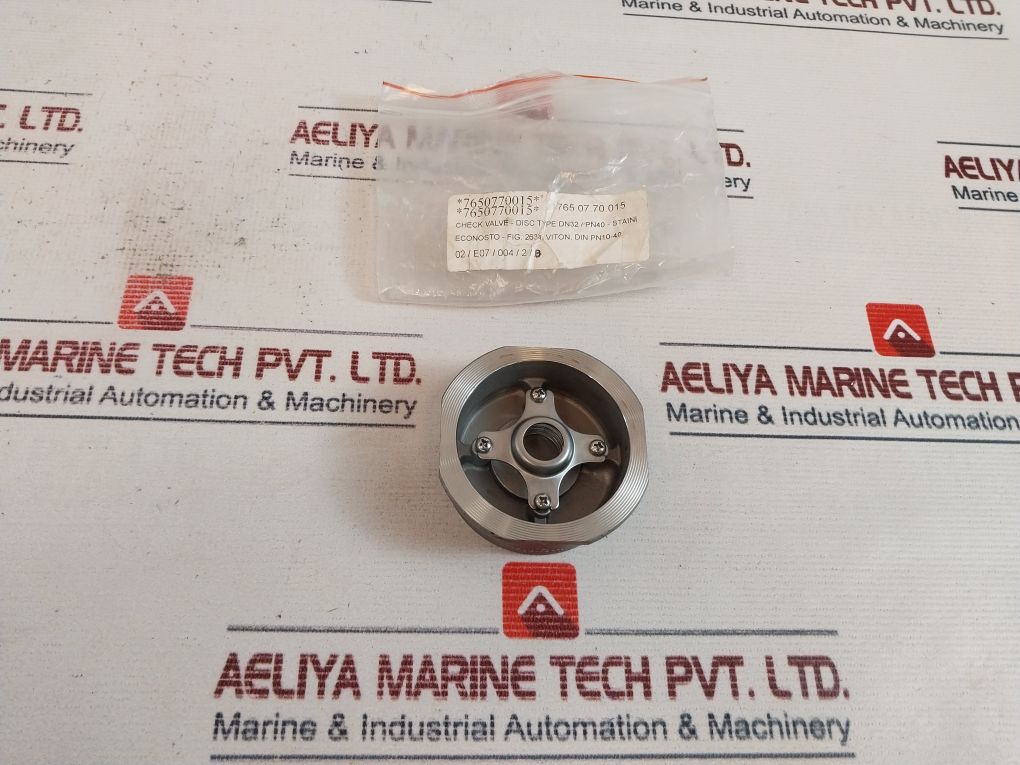 Econosto Dn32 Check Valve Steel Disc