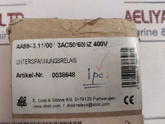 Eds Dold Aa9943.11/001 Undervoltage Relay