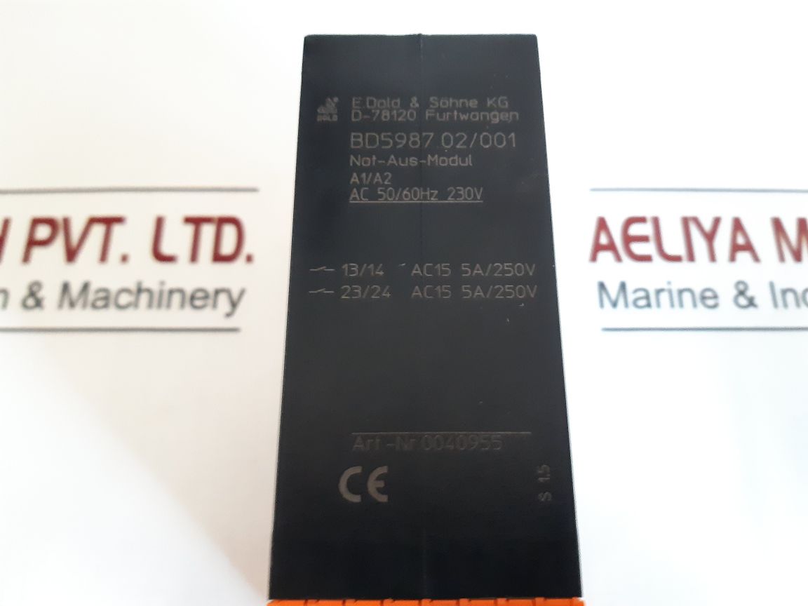 Eds Dold Safe Master Bd5987.02/001 Emergency Stop Module