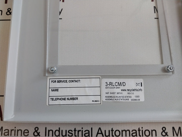 Edwards Est3 3-rlcm/D Remote Annunciator Doors
