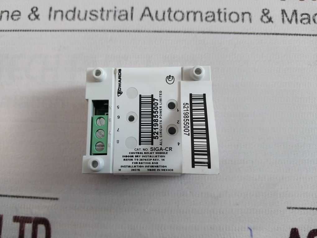 Edwards Siga-cr Control Relay Module Fire Alarm