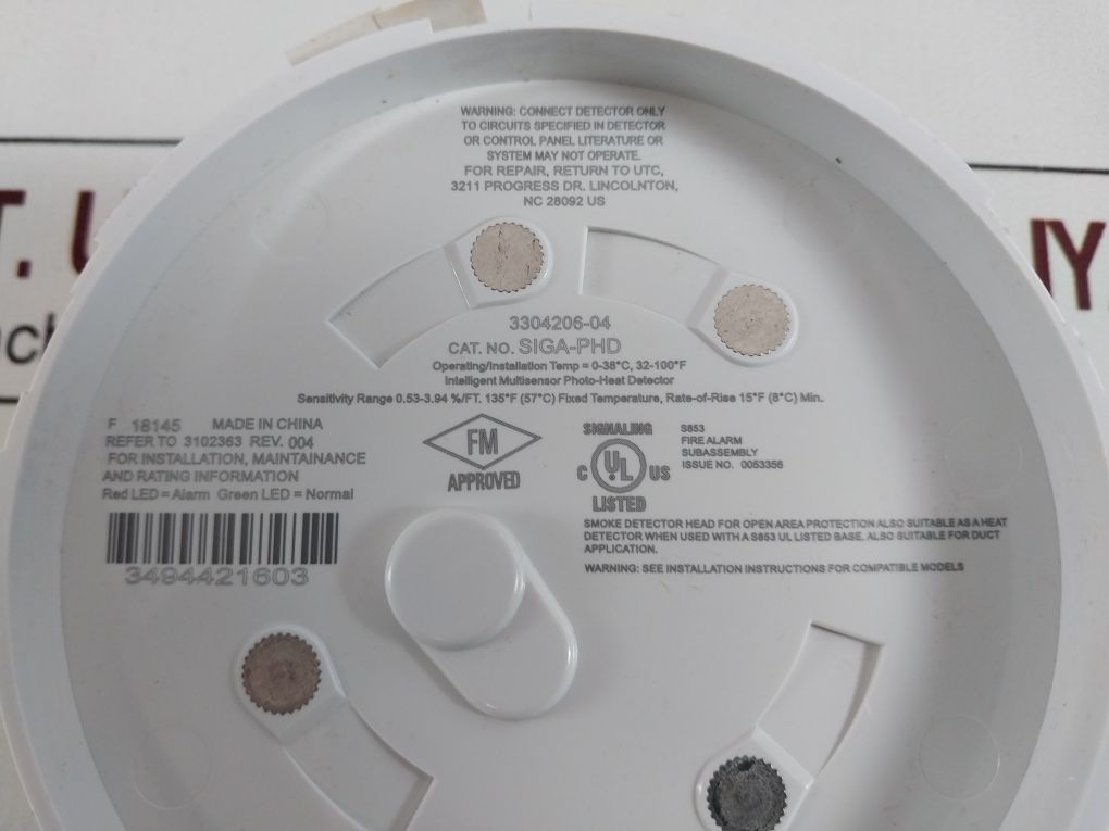 Edwards Siga-phd Intelligent Multisensor Photo-heat Detector Free Shipping