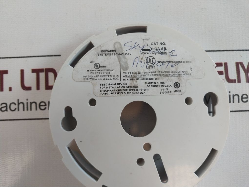 Lot Of 2X Edwards Siga-sb Smoke Detector 235087P