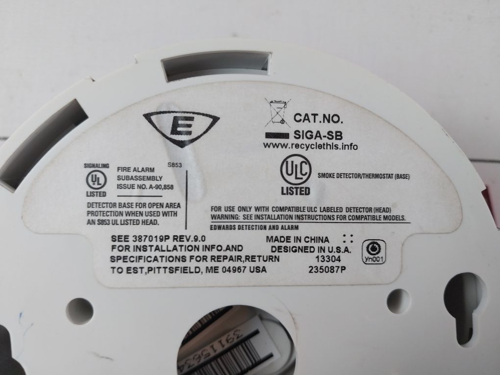 Est Siga2-ps Intelligent Photoelectric Smoke Detector With Base
