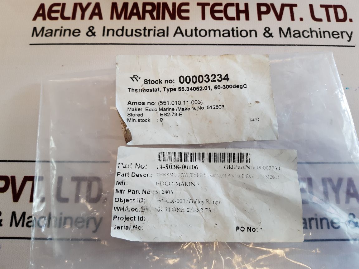 Ego 55.34052.010 Thermostat 50-300 Deg C