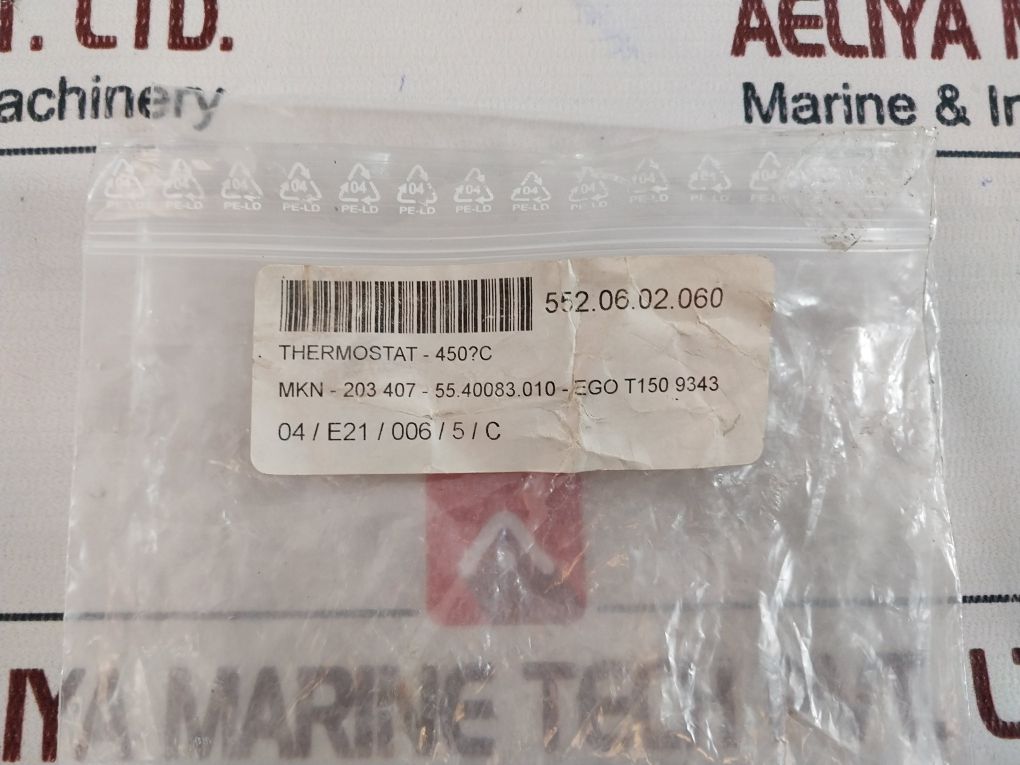 Ego 55.40083.010 Thermostat 450°C