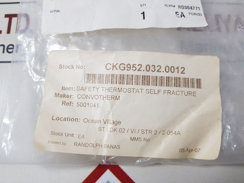 Ego 56.10563.500 Safety Thermostat
