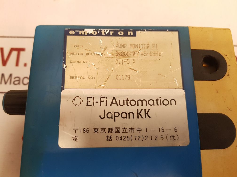 Emotron El-fi Pump Monitor P1 45-65 Hz