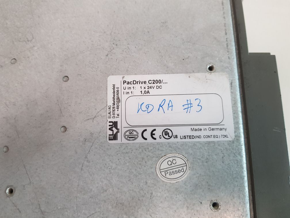 Elau Pac Drive C200 Motion Controller C200/10/1/1/1/00(Not Working)