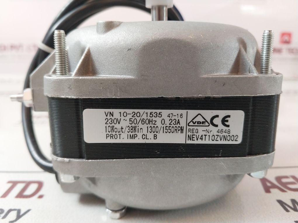Elco Nev4T10Zvn002 Fan Motor 230V~ 50/60Hz 0.23A