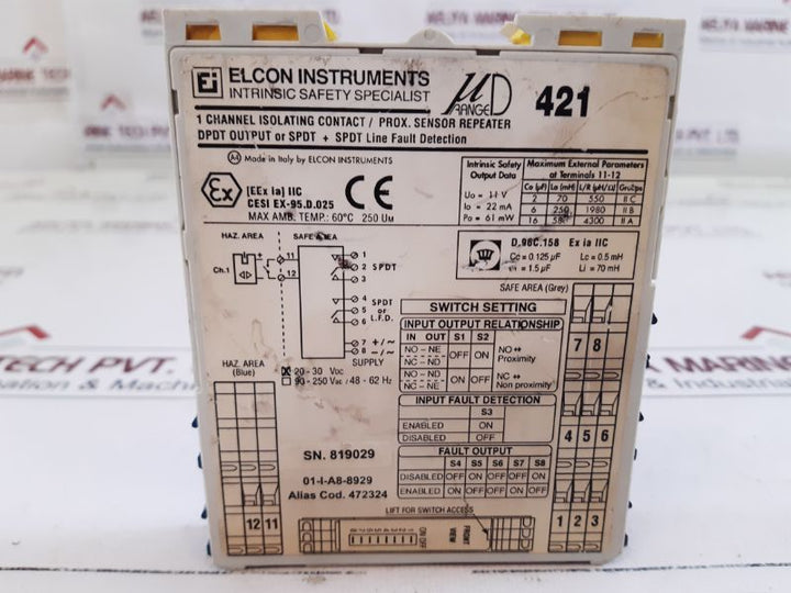 ElconEndress+Hauser Fxn 421 Isolating Switch Repeaters
