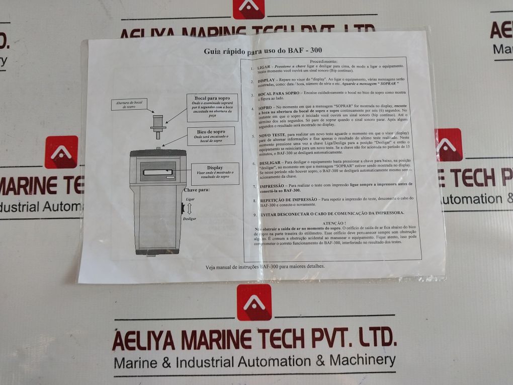Elec Baf-300 Portable Breathalyser Set