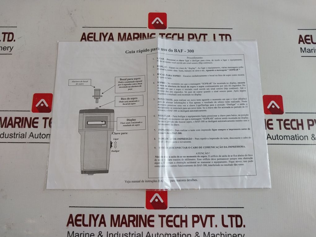 Elec Baf-300 Portable Breathalyser Set
