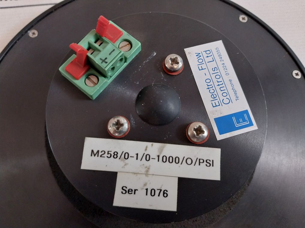 Electro-flow Controls M258/0-1/0-1000/O/Psi